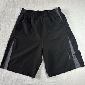 Reebok Men's Black And Gray Shorts Size S  Performance , Running, Gym Athletic